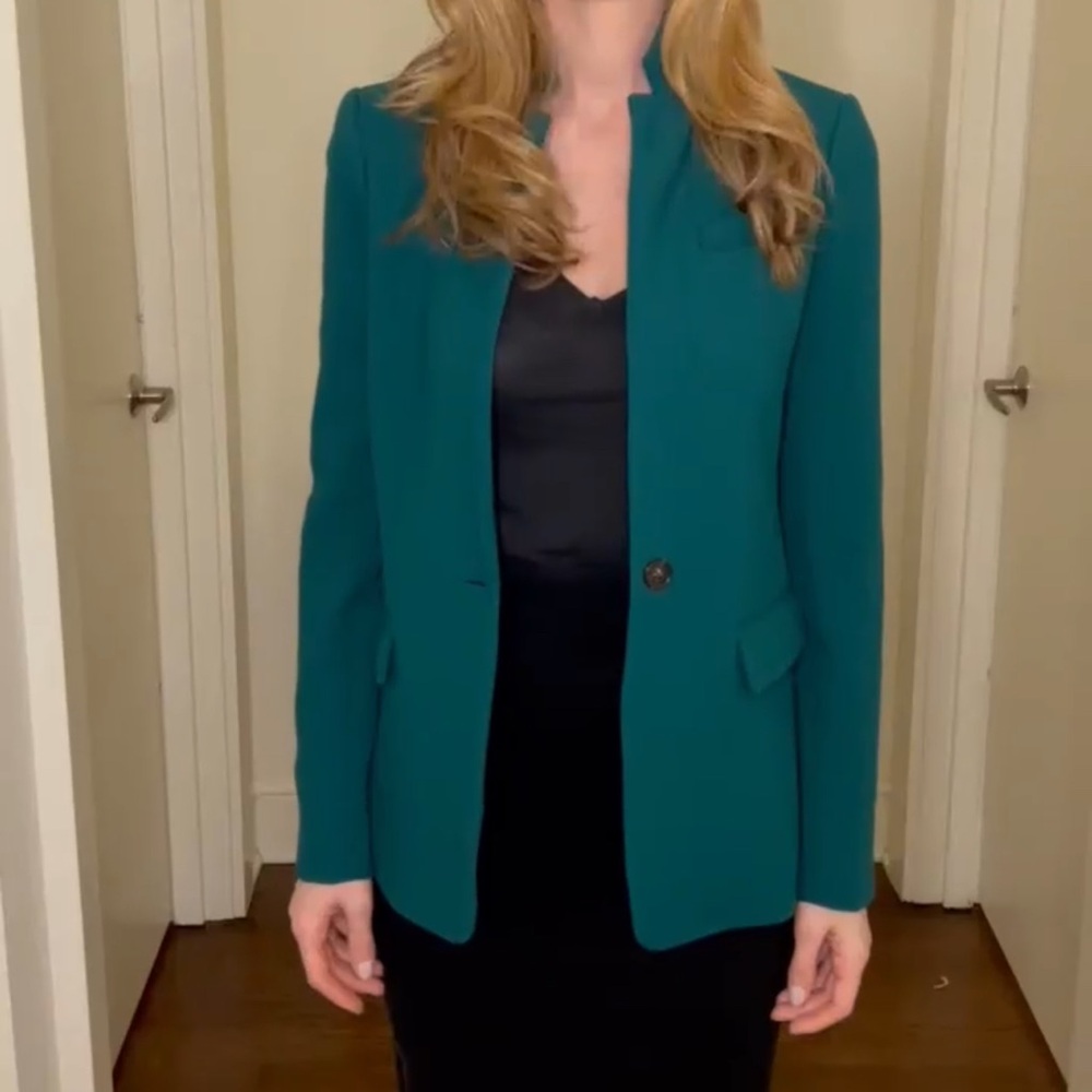 Green blazer by Jcrew
